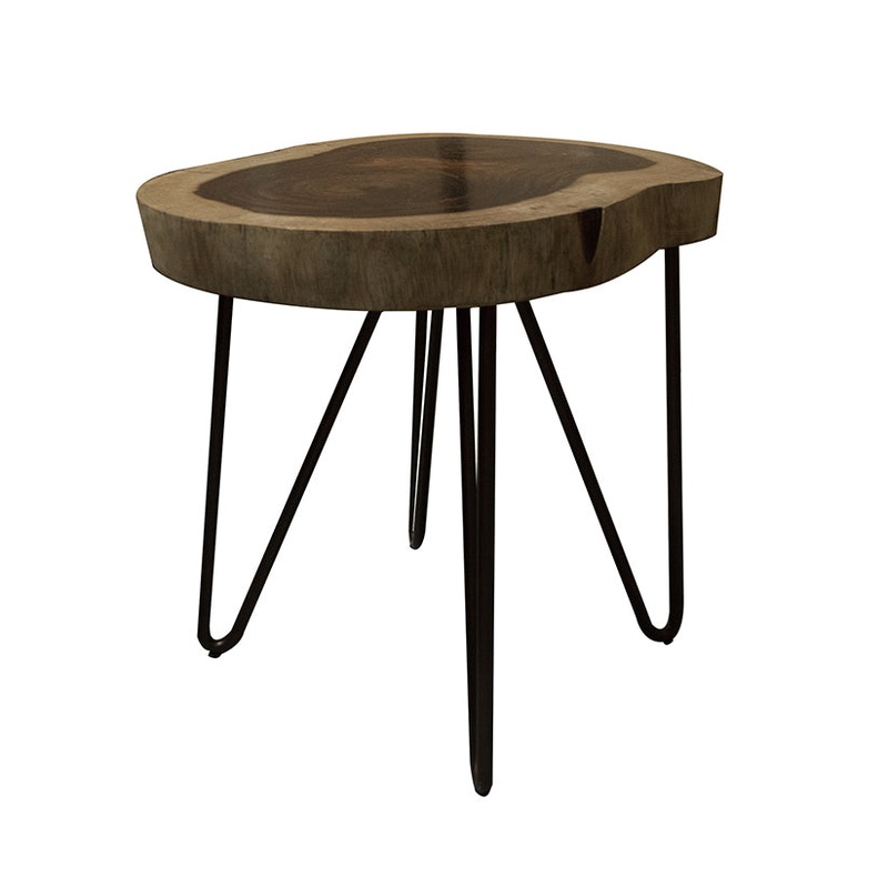 Vivo – Chairside Table – Natural Two Tone