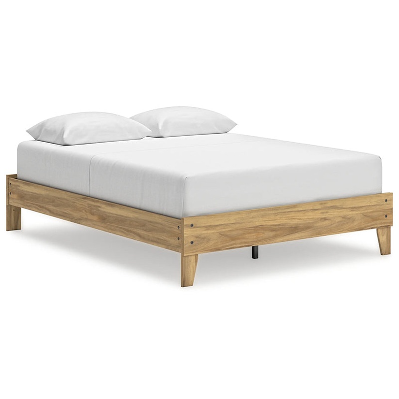 Bermacy – Light Brown – Queen Platform Bed