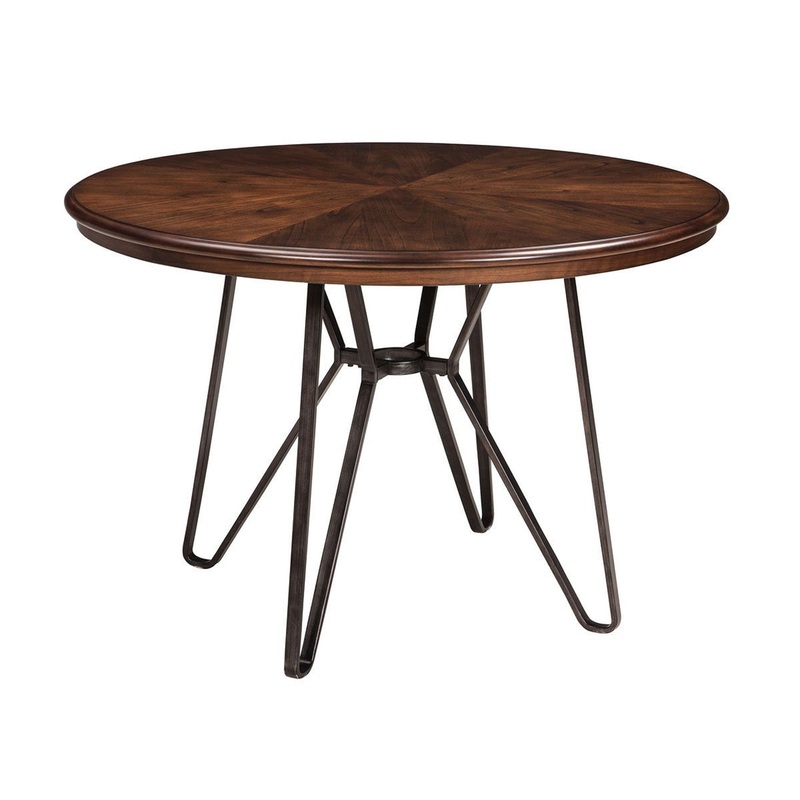 Centiar – Two-tone Brown – Round Dining Room Table