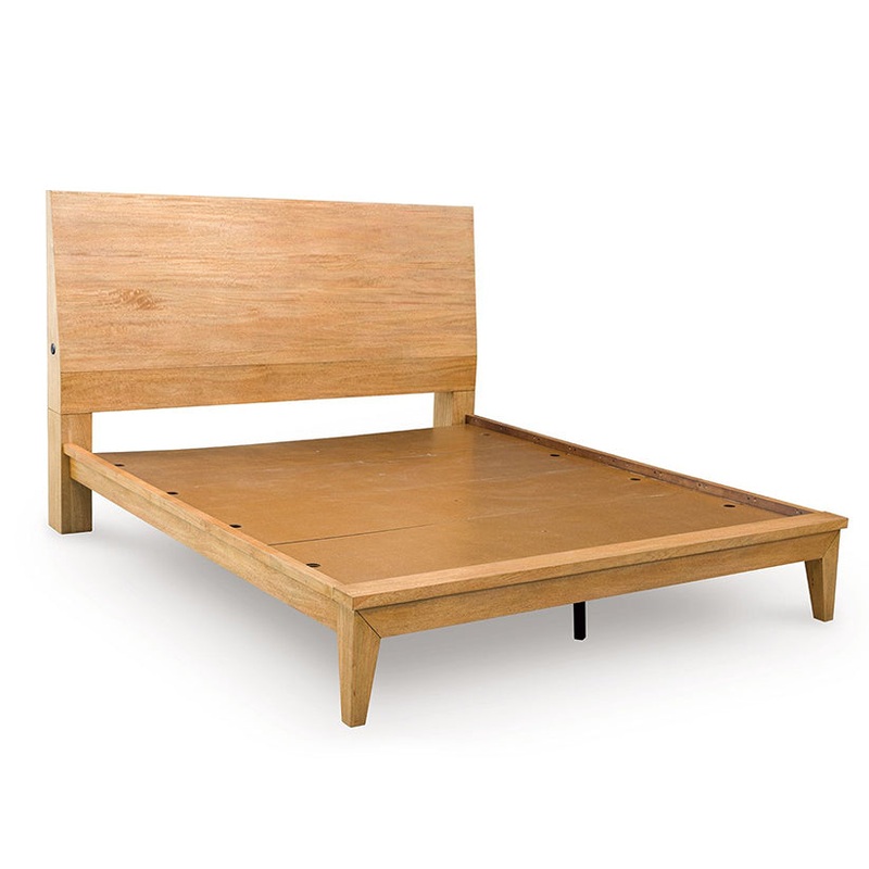 Sherbana – Light Brown – King Panel Bed