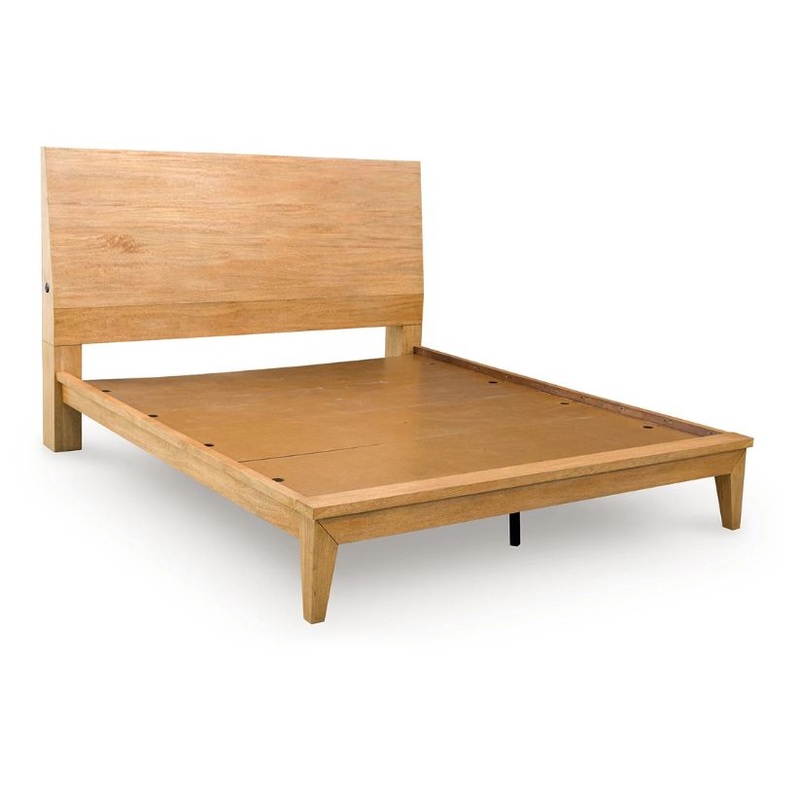 Sherbana – Light Brown – Queen Panel Bed