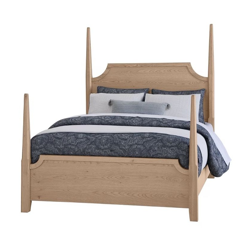 Tide & Timber – California King – Pencil Post Bed – Clear Oak
