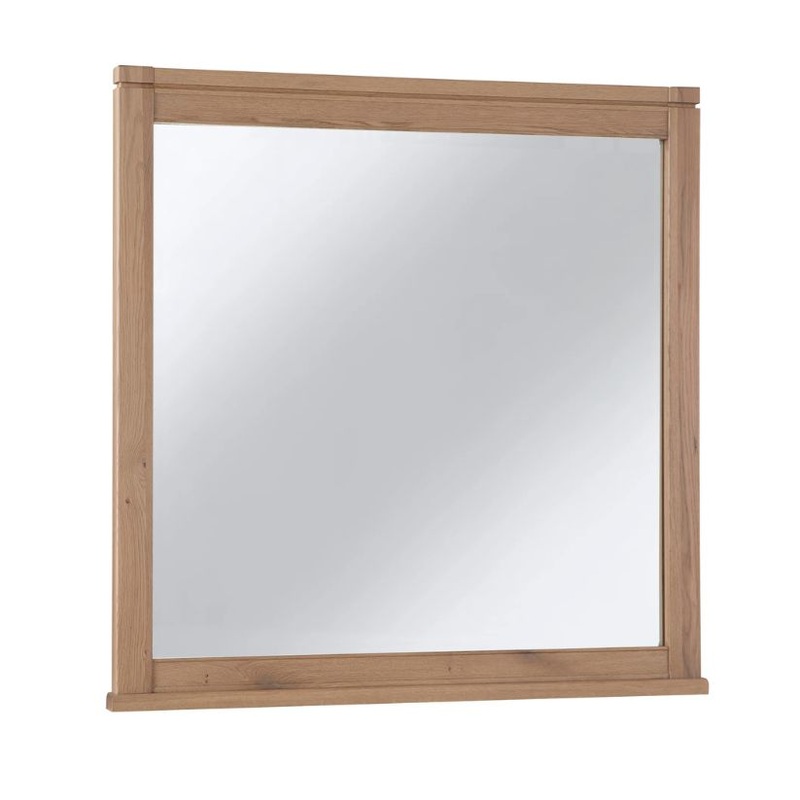 Tide & Timber – Landscape Mirror With Beveled Glass – Clear Oak