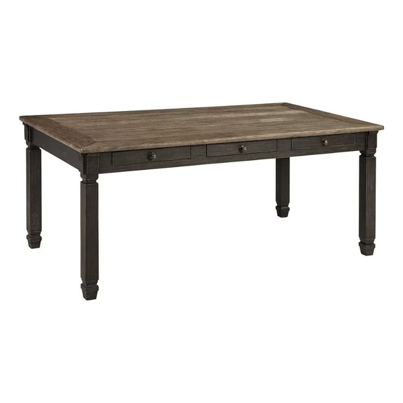 Tyler – Black / Gray – Rectangular Dining Room Table