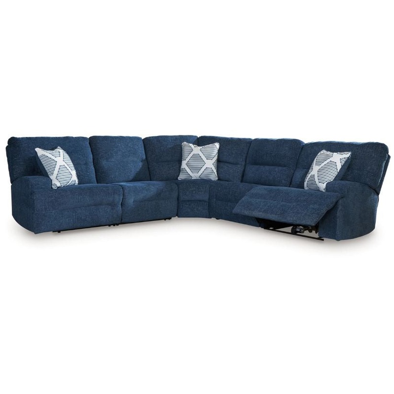Acklen Place – Navy – 5-Piece Power Reclining Sectional