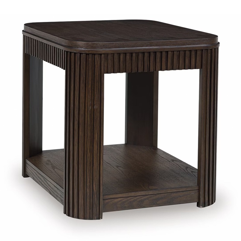 Carlibrie – Warm Brown – Rectangular End Table