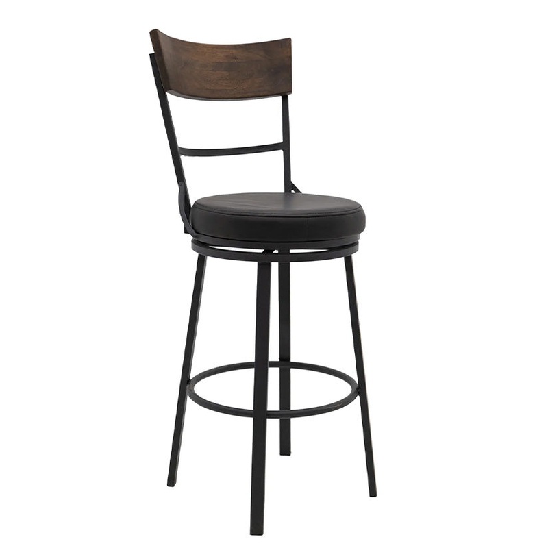 Century – 30″” Upholstered Barstool – Licorice