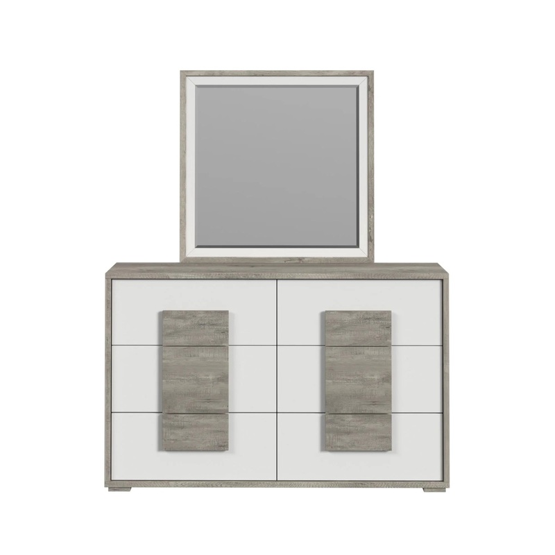 San Matteo – Dresser & Mirror – Gray
