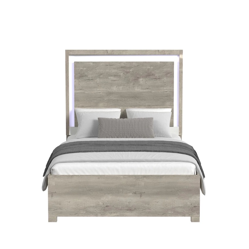 San Matteo – Queen Bed With LED – Gray