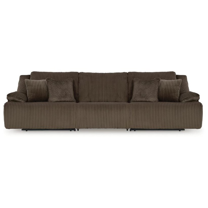Top Tier – Chocolate – 3-Piece Reclining Sectional Sofa
