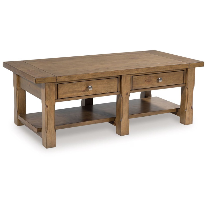 Vandenmore – Medium Brown – Rectangular Cocktail Table