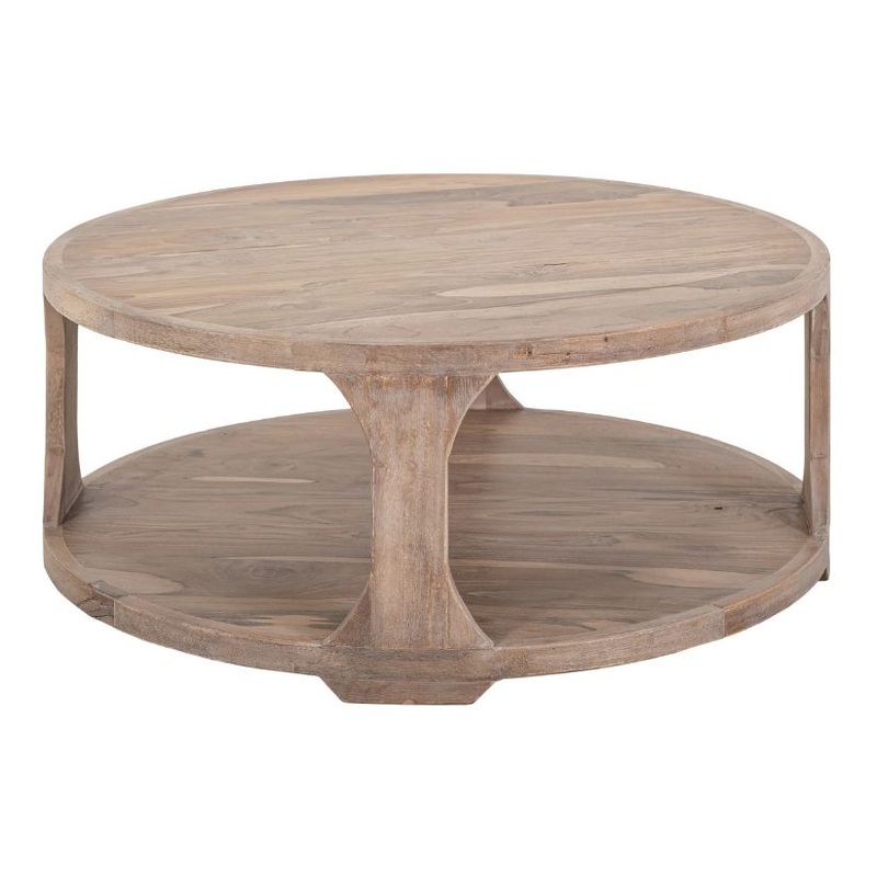 White Balam – 1 Shelf Cocktail Table – Ivory White