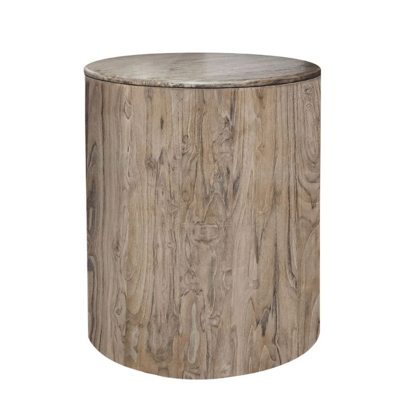 White Balam – Chairside Table – Ivory White