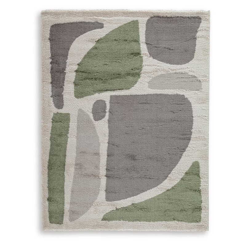 Anburgh – Green / Gray / Ivory – Medium Rug – 5′ x 7′