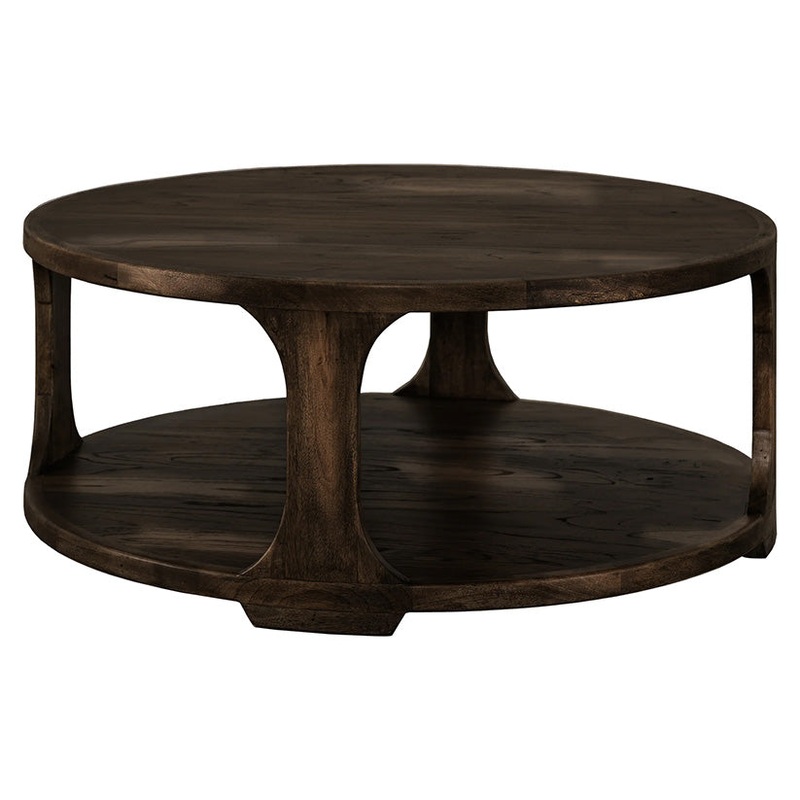 Black Balam – 1 Shelf Cocktail Table – Oil Black