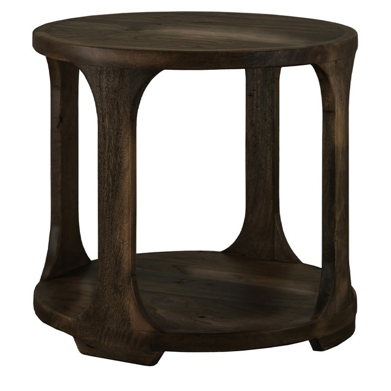 Black Balam – 1 Shelf End Table – Oil Black