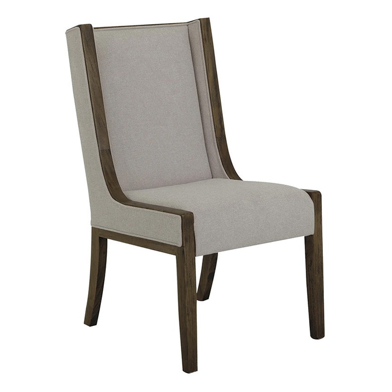 Black Balam – Upholstered Chair (Set of 2) – Ivory White