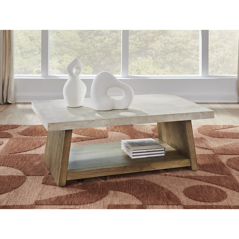 Brendalhouse – Light Brown – Rectangular Cocktail Table