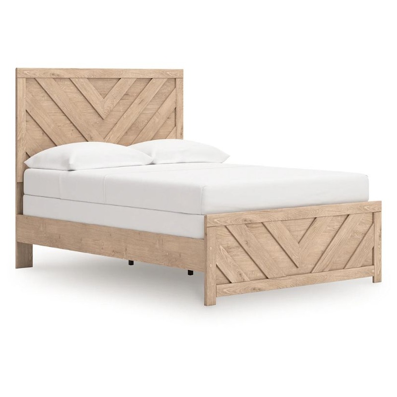 Sanginlane – Tan – Full Panel Bed