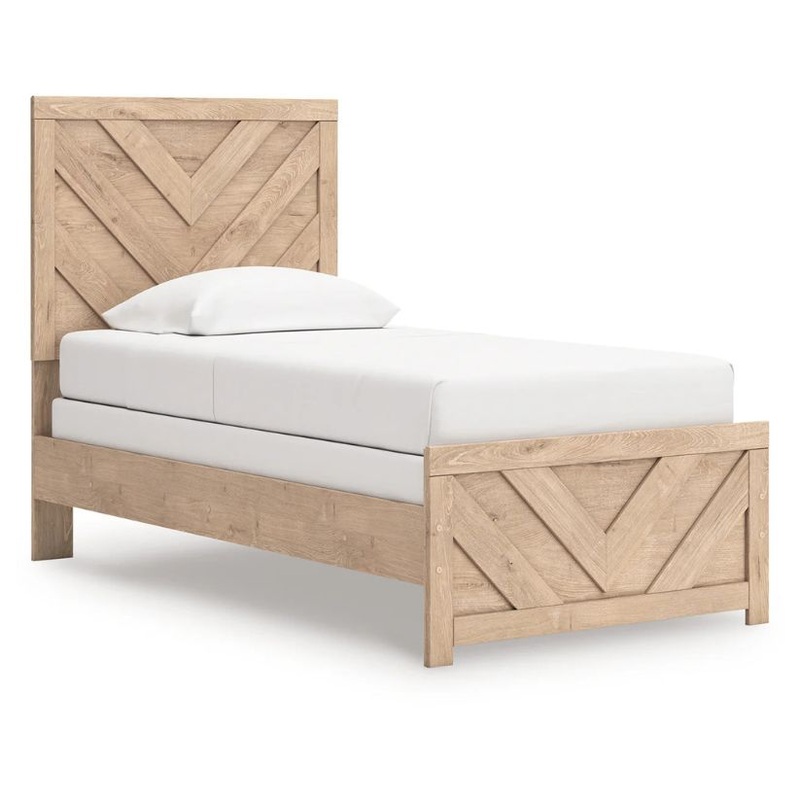 Sanginlane – Tan – Twin Panel Bed