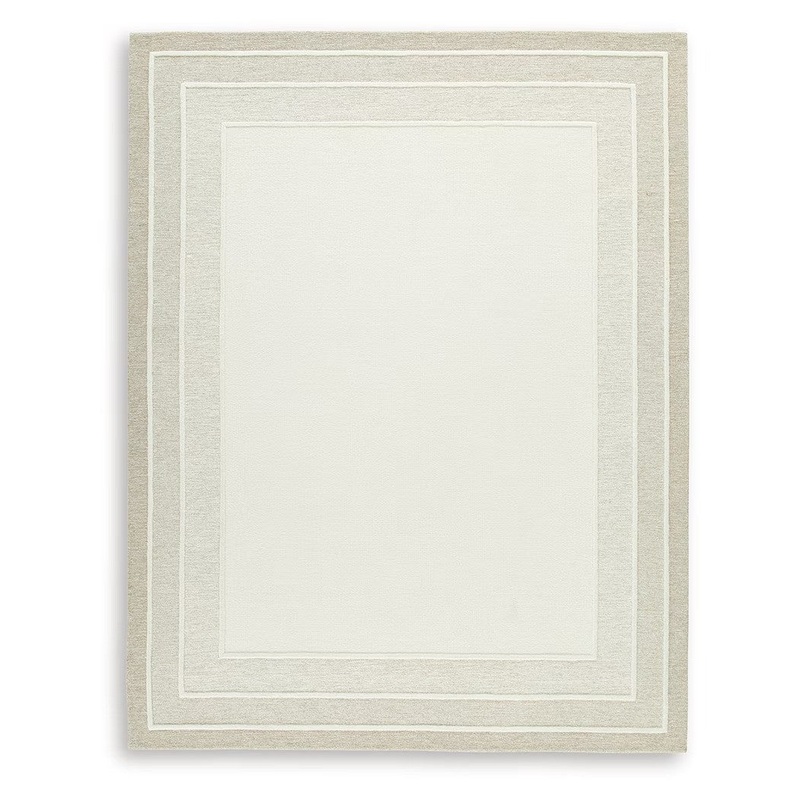 TeeLGan – Ivory / Tan – Large Rug – 8′ x 10′