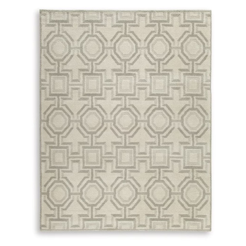 TeeLGan – Ivory / Tan – Medium Rug – 8′ x 10′