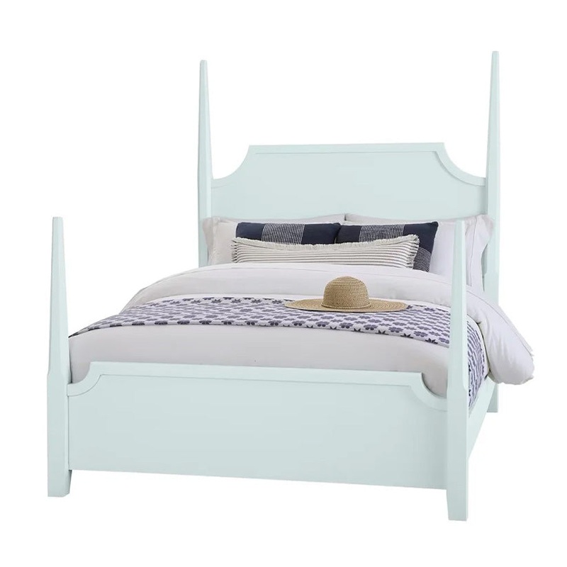 Tide & Timber – California King – Pencil Post Bed – Blue Maple