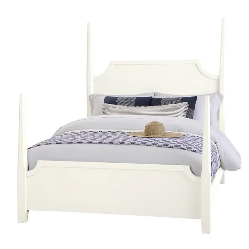 Tide & Timber – California King – Pencil Post Bed – Soft White Maple