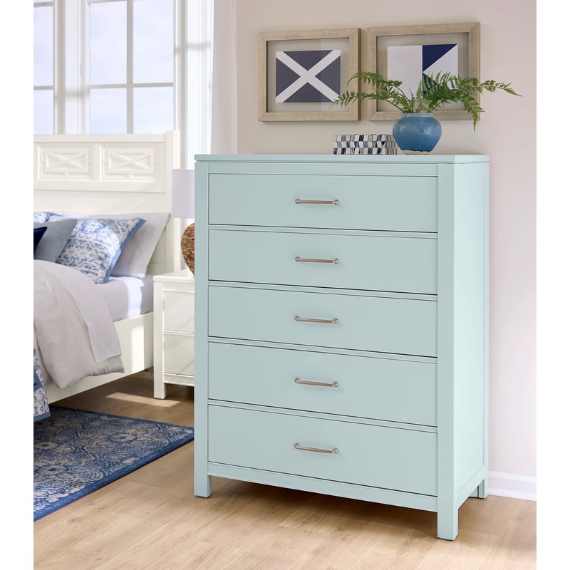Tide & Timber – Chest – 5 Drawers – Blue Maple