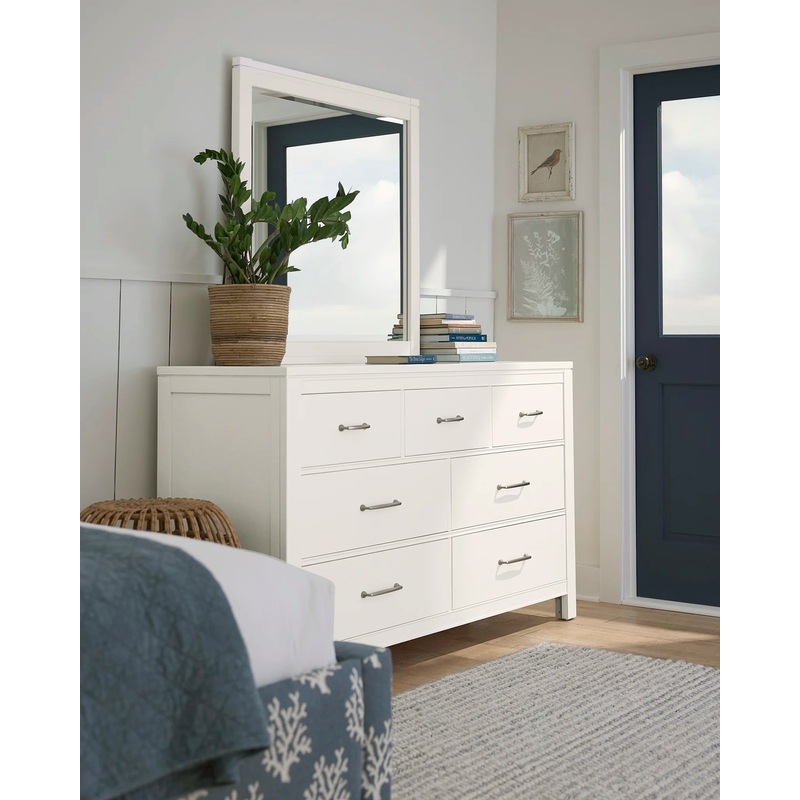 Tide & Timber – Dresser – 7 Drawers – Soft White Maple
