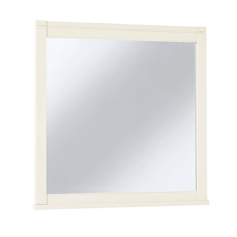 Tide & Timber – Landscape Mirror With Beveled Glass – Soft White Maple