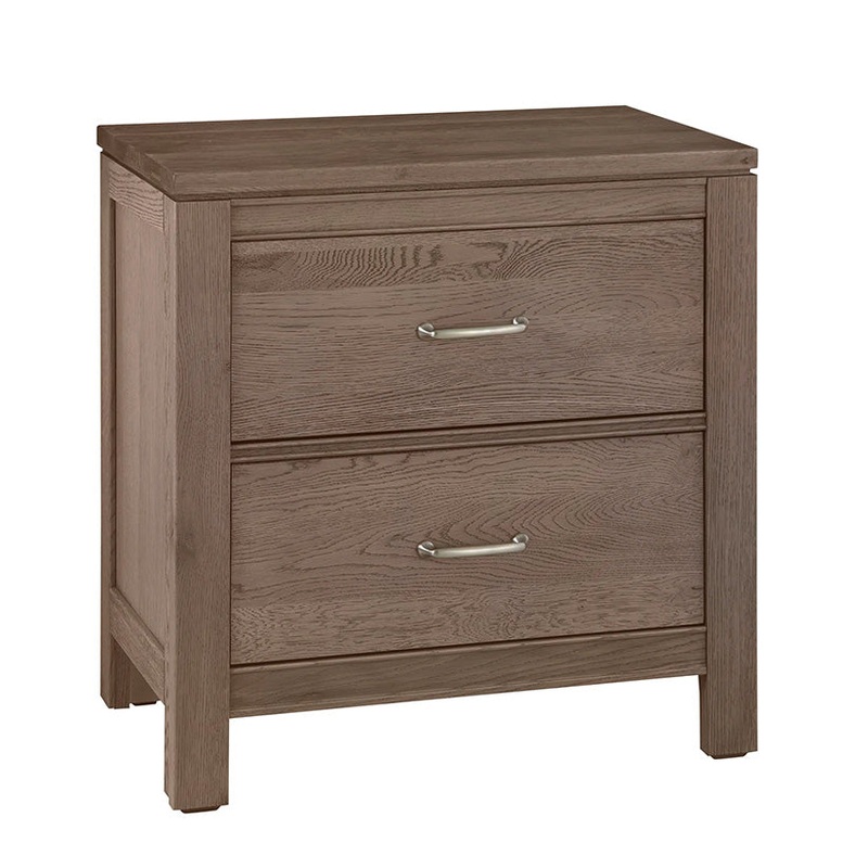 Tide & Timber – Nightstand – 2 Drawers – Gray Oak