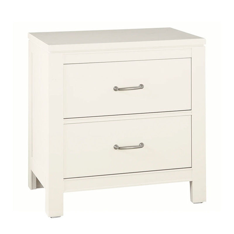 Tide & Timber – Nightstand – 2 Drawers – Soft White Maple
