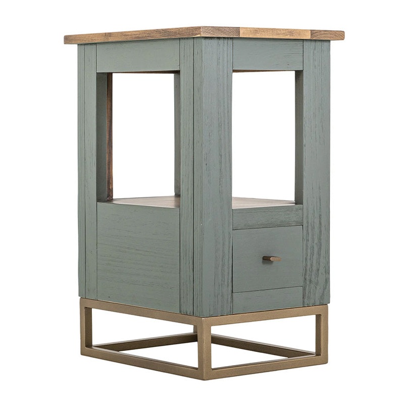 Timber – Chairside Table – Forest Green