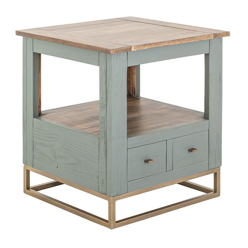 Timber – End Table – Forest Green