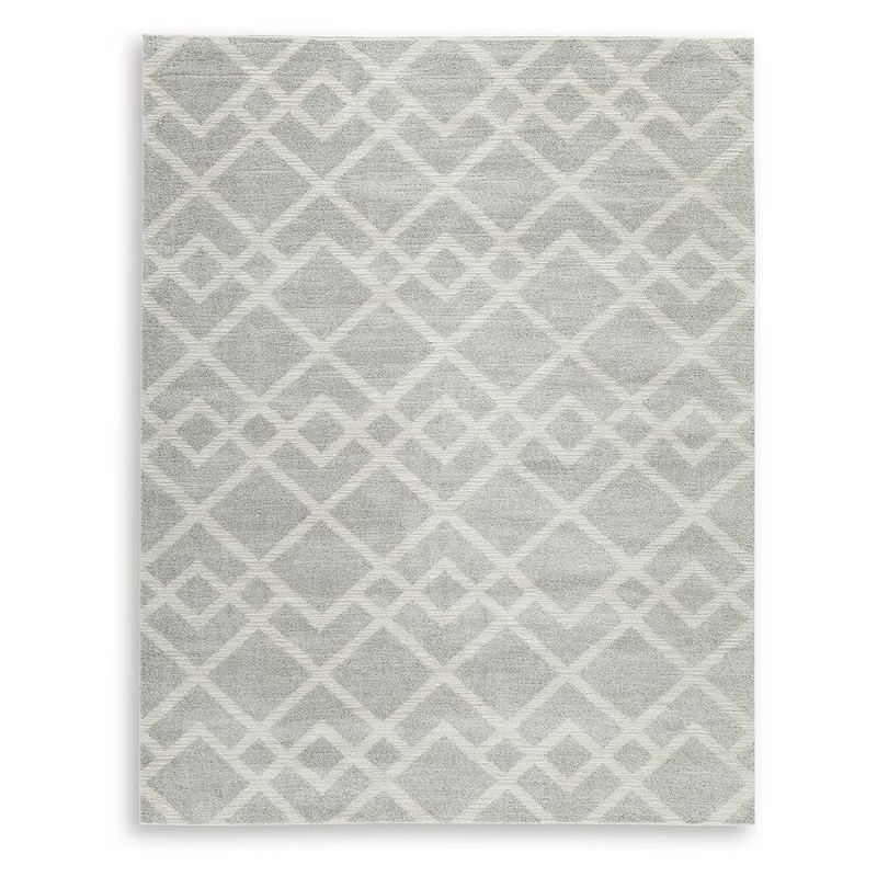 Unawick – Gray / Ivory – Large Rug – 8′ x 10′