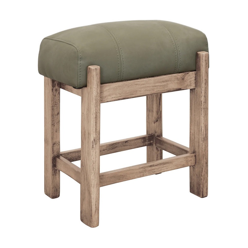 White Balam – Stool – Olive Green