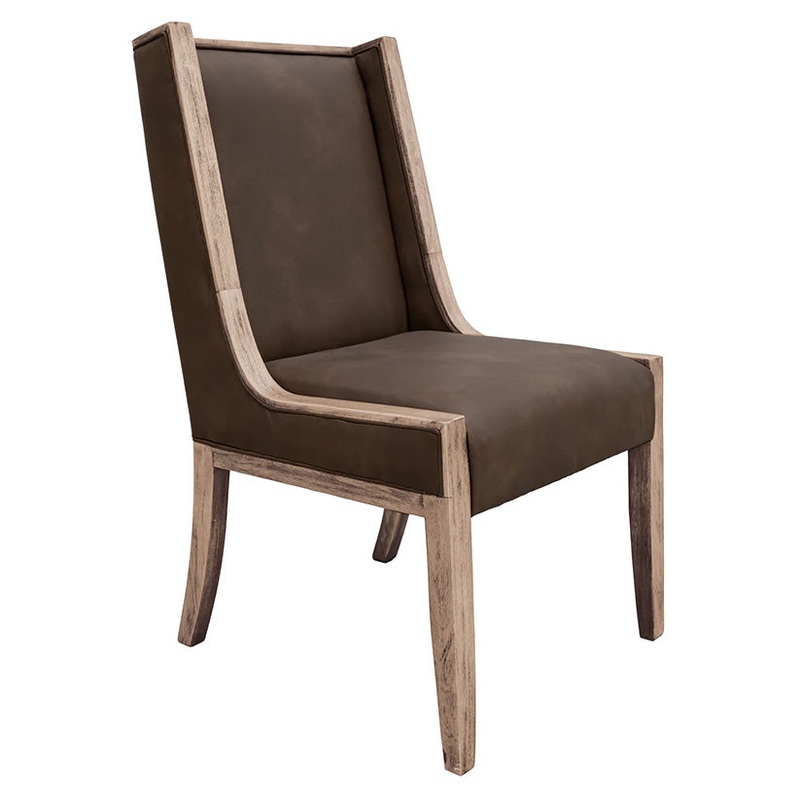 White Balam – Upholstered Chair (Set of 2) – Camel Brown