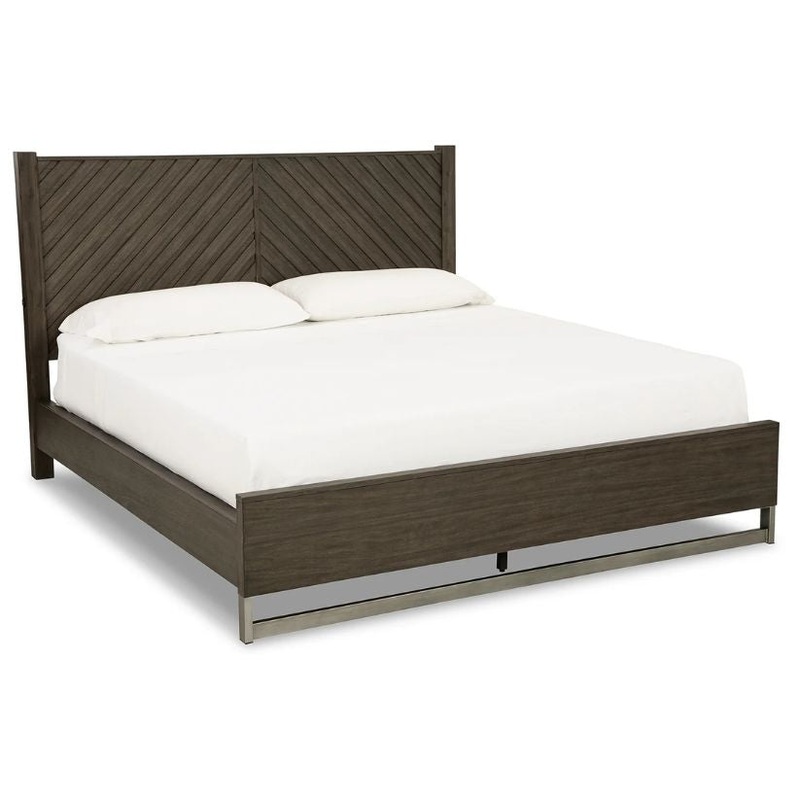 Arkenton – Grayish Brown – King Panel Bed