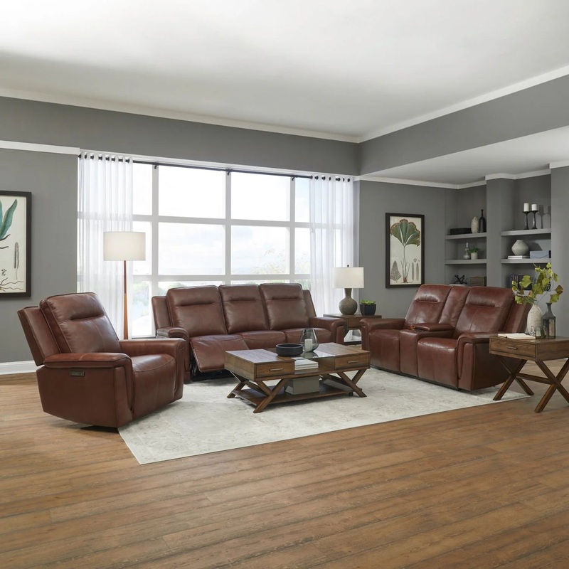 Avery – Sofa With Loveseat & Recliner – Brown