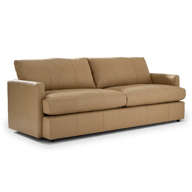 Best Home Furnishings Rumord Custom Leather Sofa