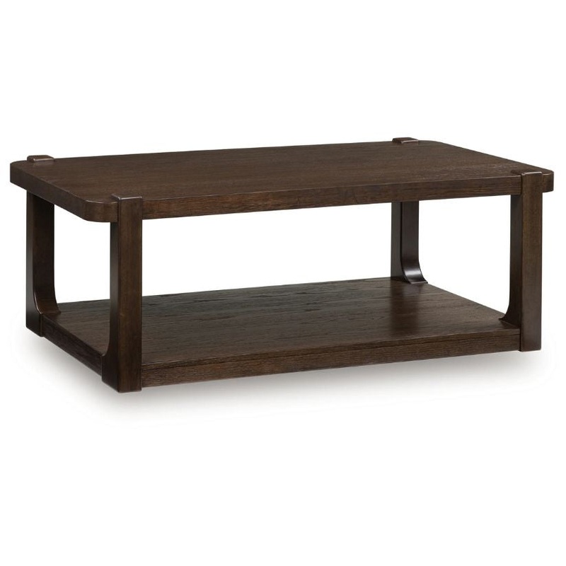Breckington – Dark Brown – Rectangle Cocktail Table