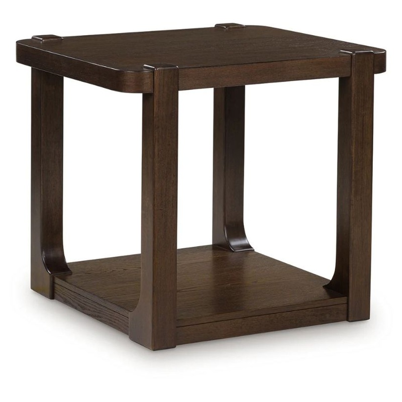 Breckington – Dark Brown – Rectangular End Table