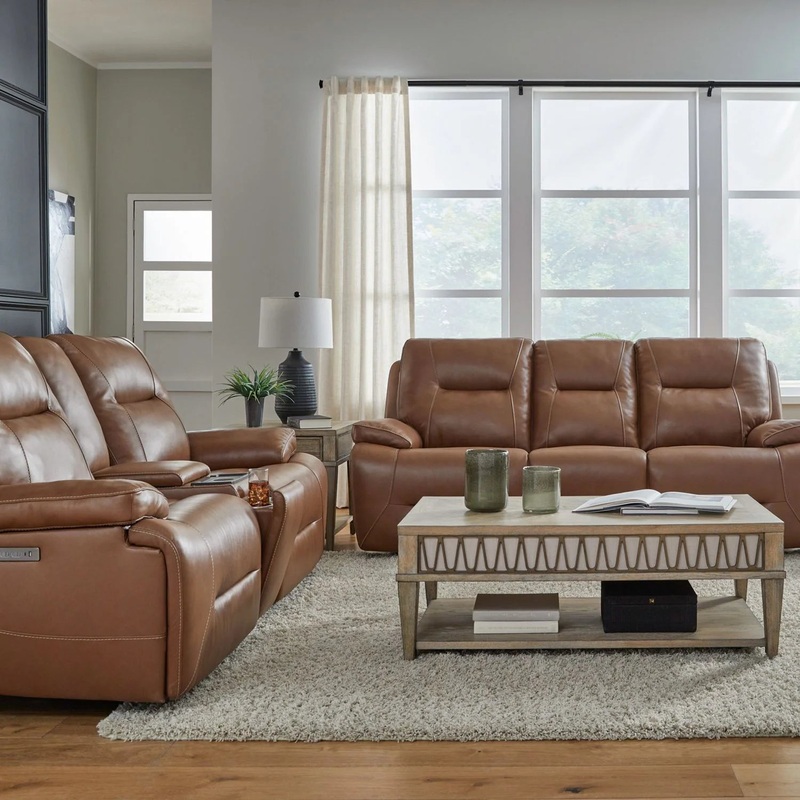 Cameron – Sofa & Loveseat – Brown
