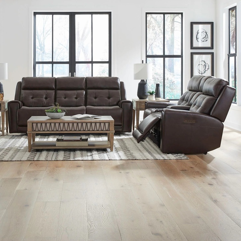 Carrington – Sofa & Loveseat – Dark Brown