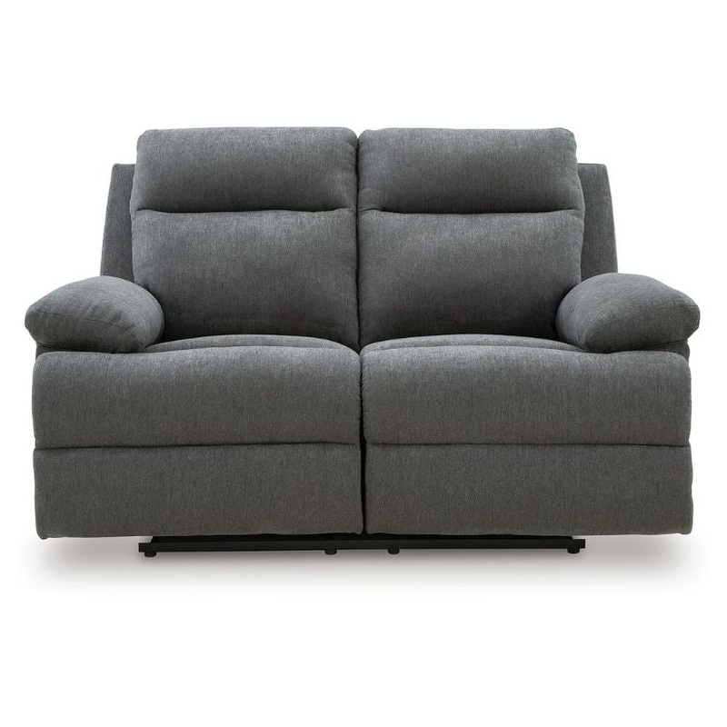 Side-Swipe – Charcoal – Reclining Loveseat