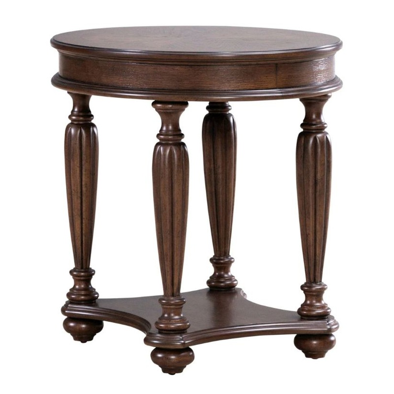 Allington – Oval End Table – Brown