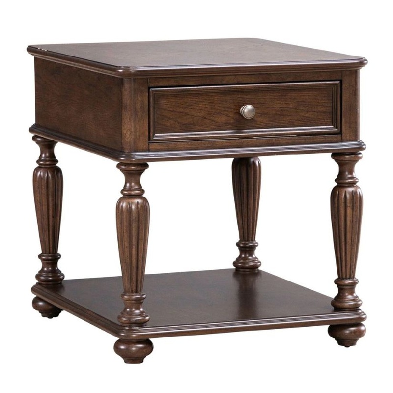 Allington – Rectangular End Table – Brown