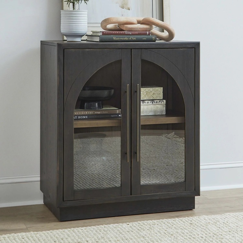 Archway – 2 Door Accent Cabinet – Black