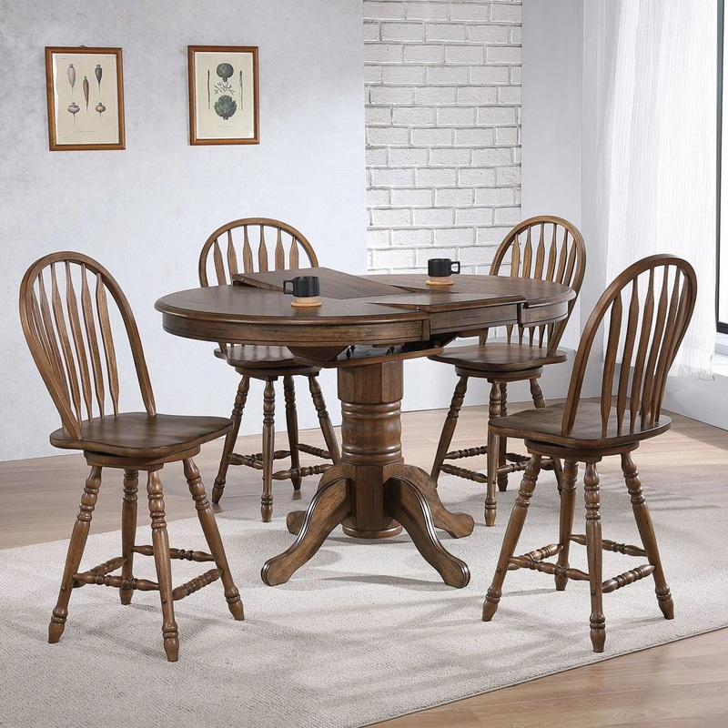 Carolina Crossing – 5 Piece Gathering Table Set – Brown